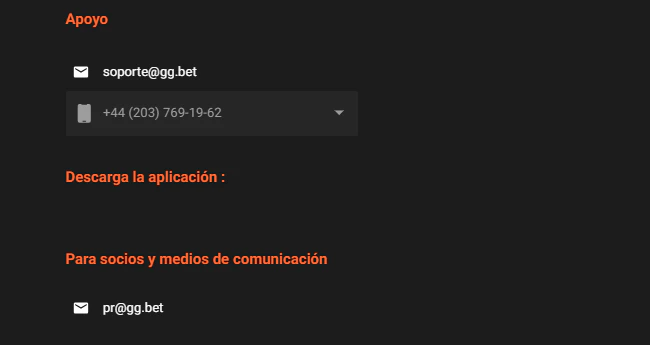 Centro de ayuda y canales de atención disponibles para usuarios de GGBET