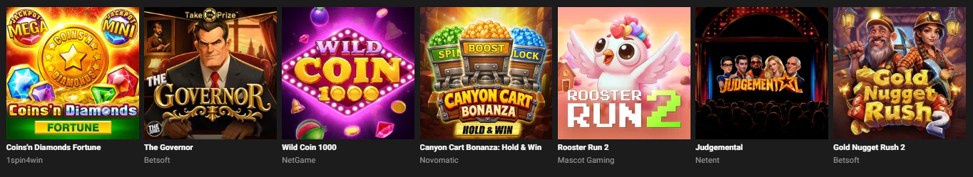 Colección de slots online y máquinas tragamonedas disponible en GGBET